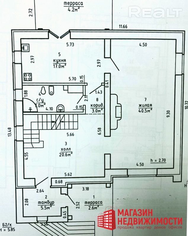 Схема первый этаж